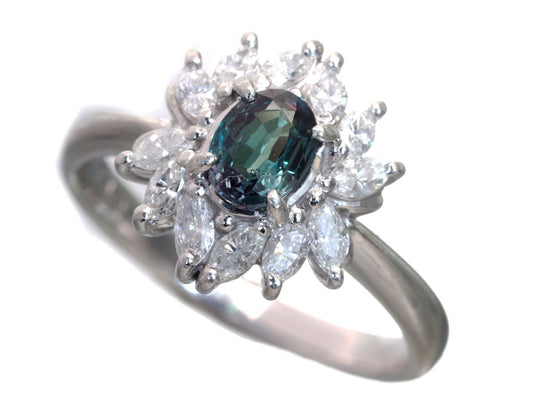 AX0.51ct D0.43ct Pt900 5.6g Ring
