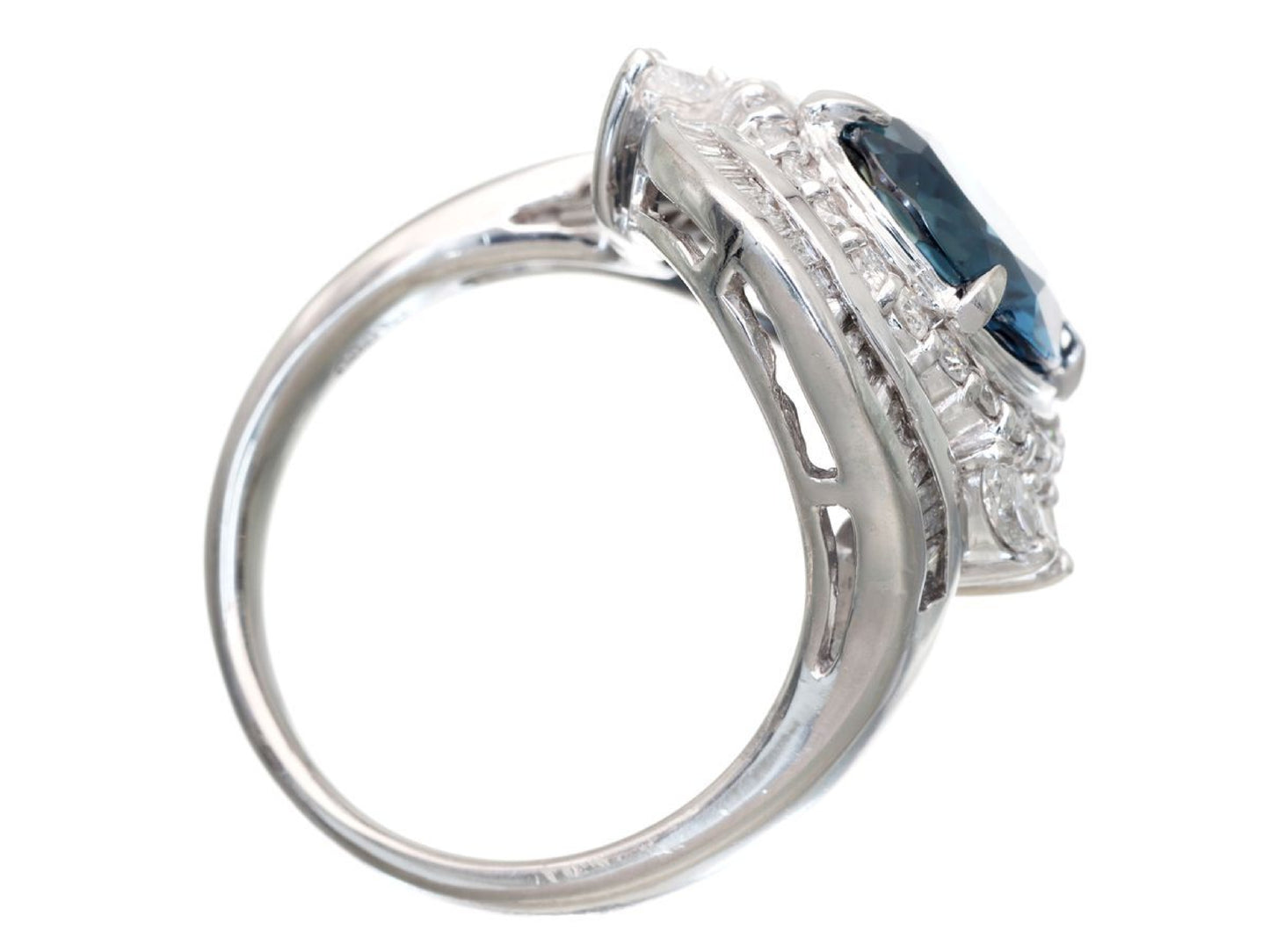 S4.912ct D1.20ct Pt900 13.4g Ring