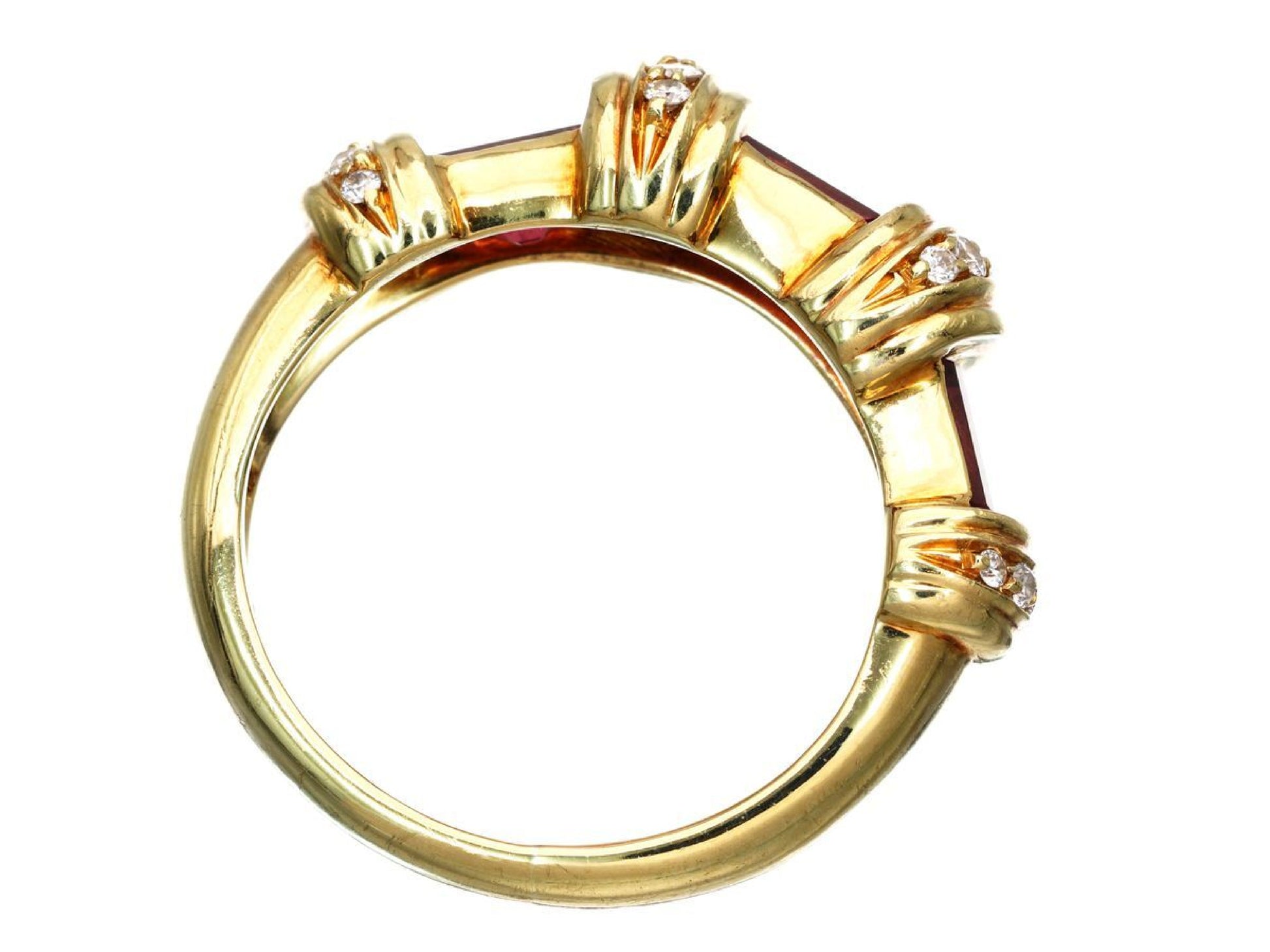 Pink Tourmaline D0.18ct 750 5.8g Ring