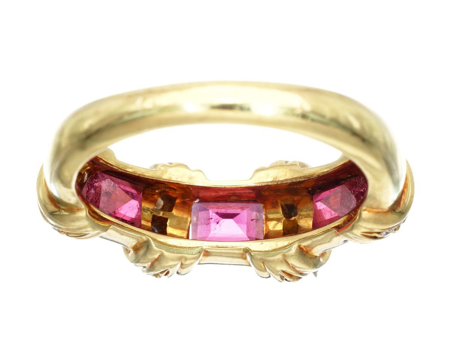 Pink Tourmaline D0.18ct 750 5.8g Ring