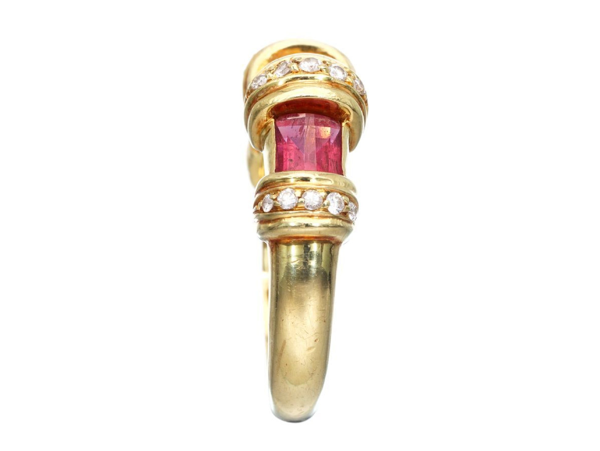 Pink Tourmaline D0.18ct 750 5.8g Ring