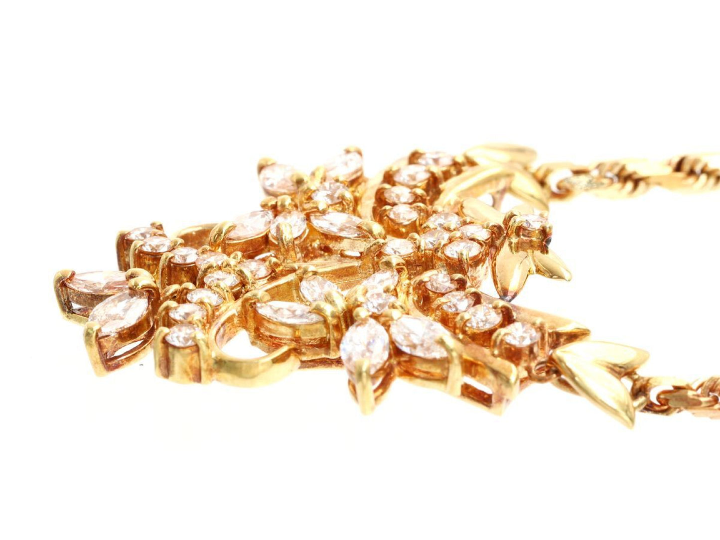D1.07/0.66ct K18 16.6g Necklace