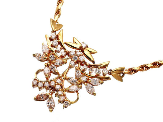D1.07/0.66ct K18 16.6g Necklace
