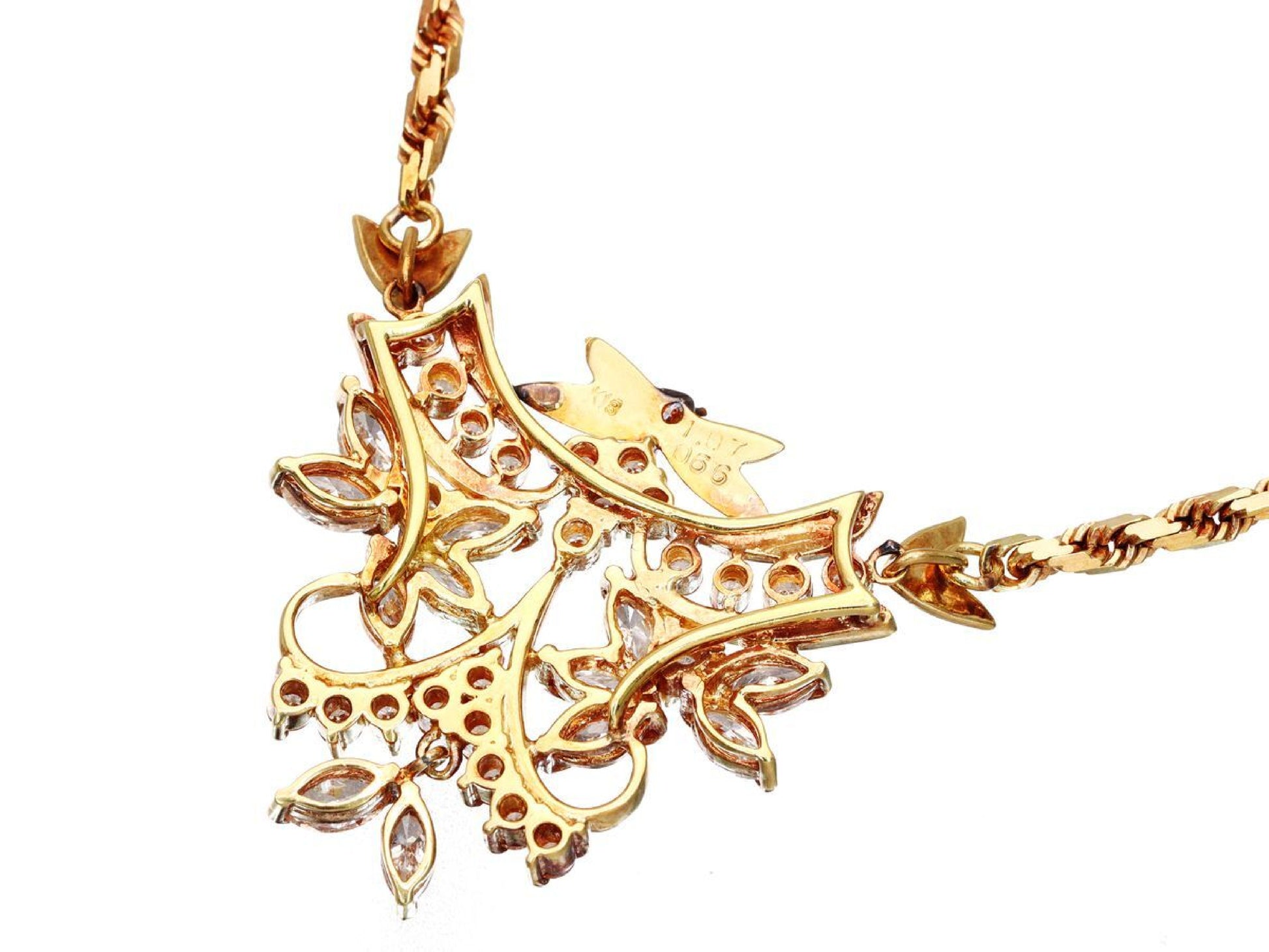 D1.07/0.66ct K18 16.6g Necklace