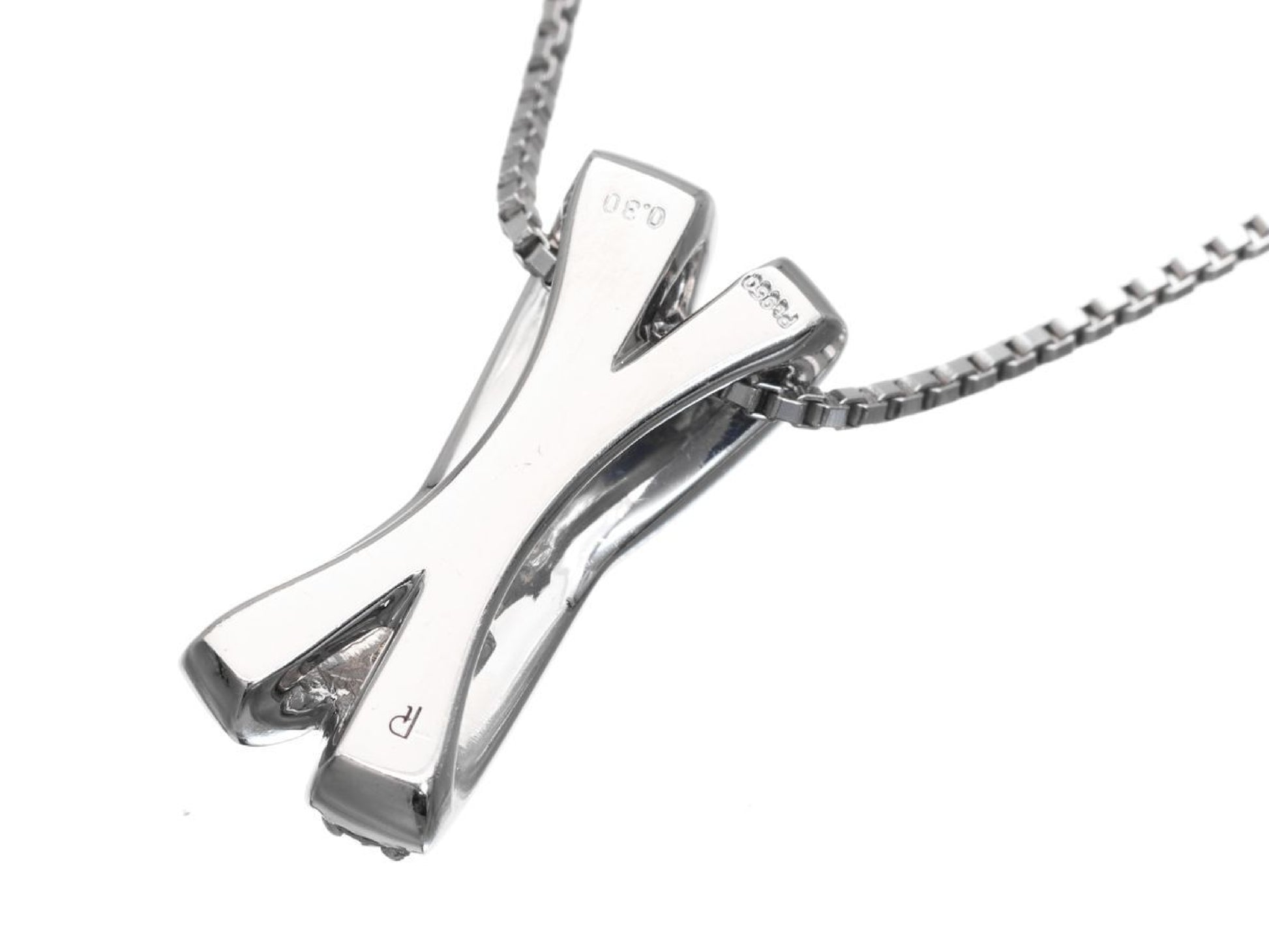 D0.30ct Pt950 7.3g Necklace