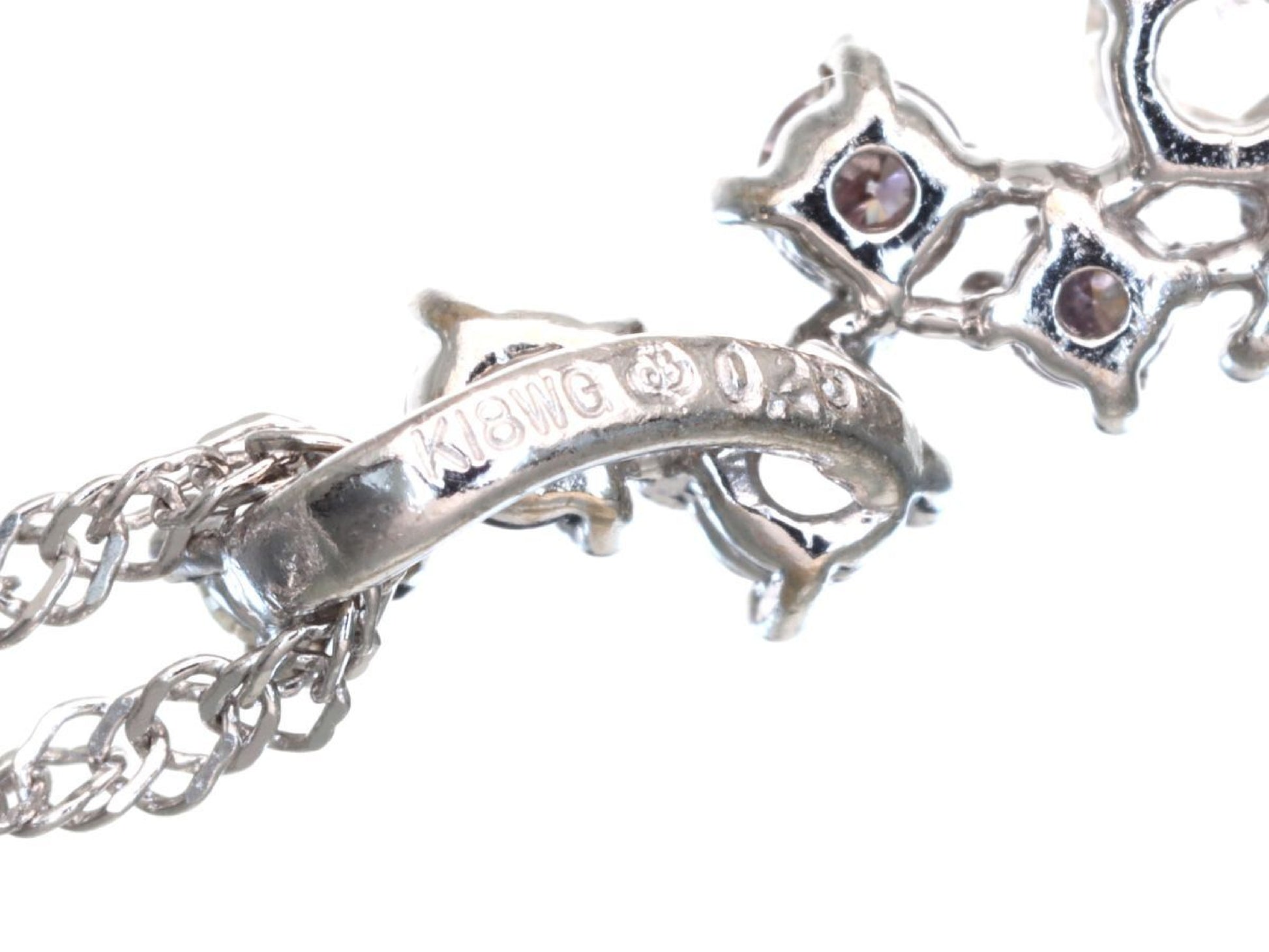 D0.25ct K18WG 2.1g Necklace