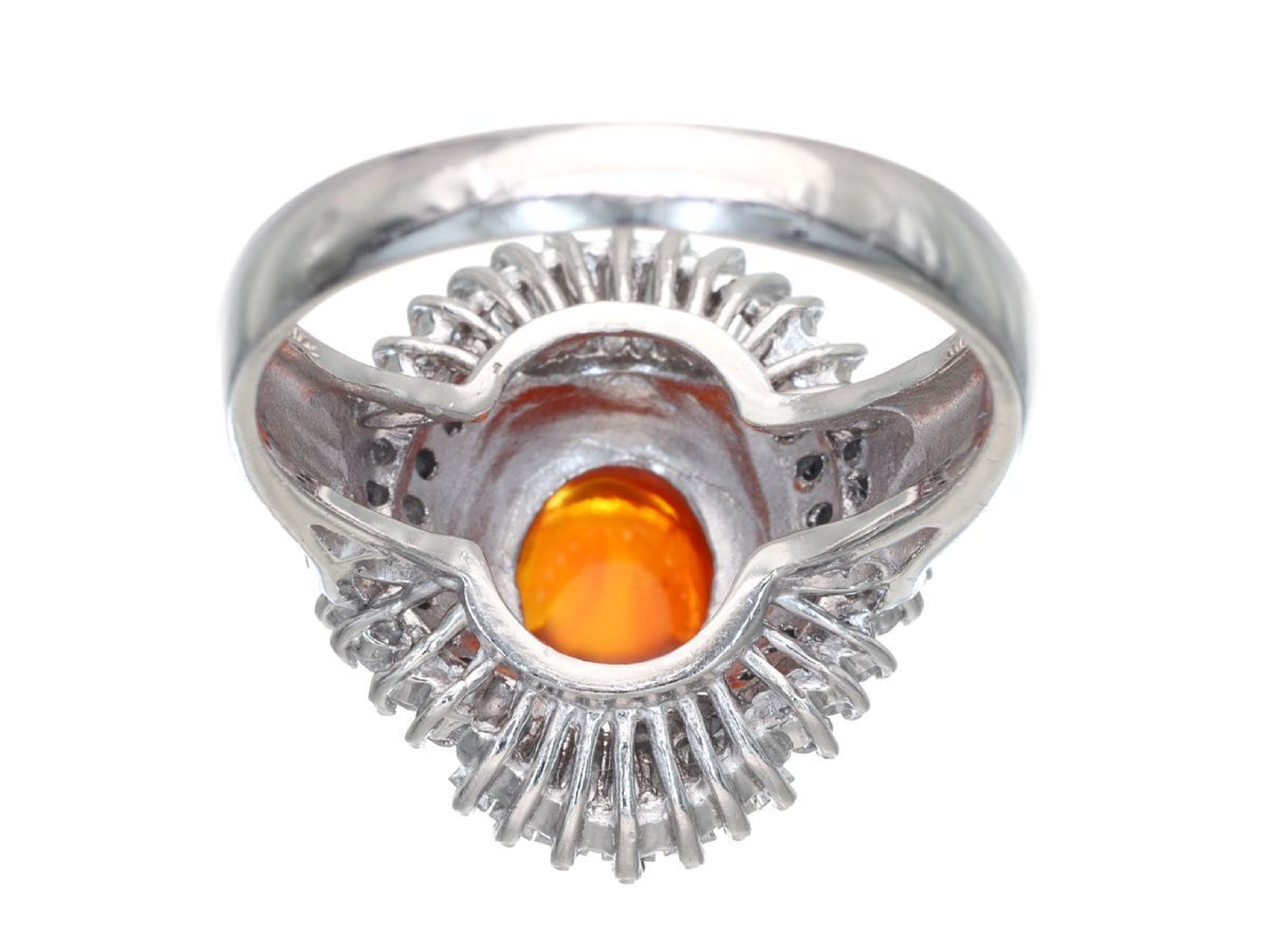 OP0.97ct D0.63ct Pt900 9.0g Ring