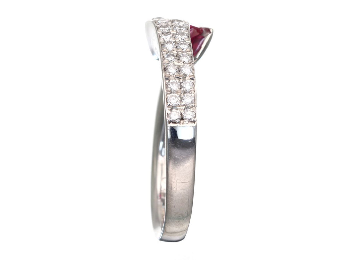 PS0.41ct D0.35ct Pt900 7.2g Ring