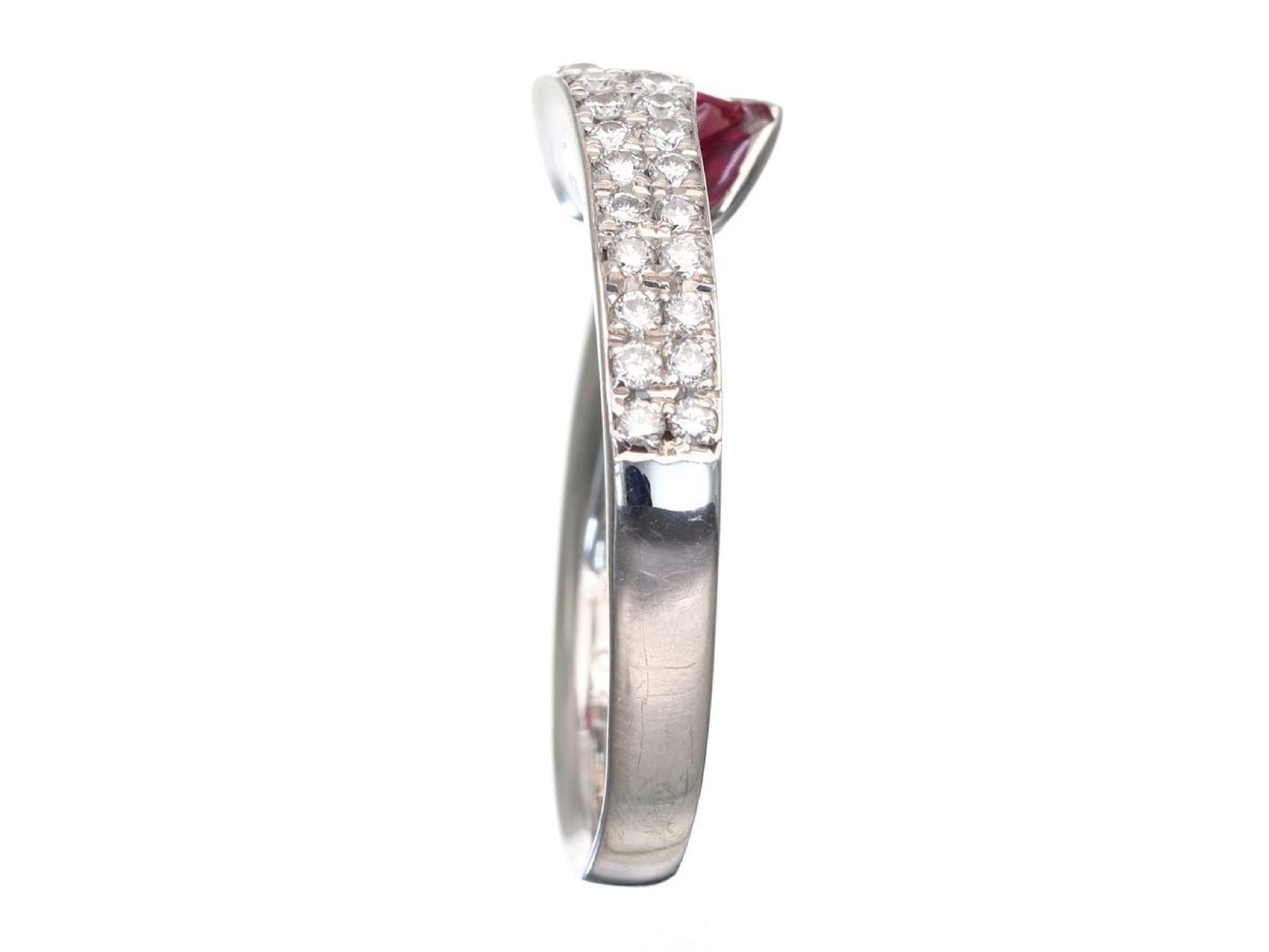 PS0.41ct D0.35ct Pt900 7.2g Ring