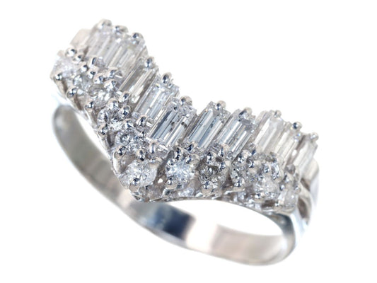 D1.02ct Pt900 6.7g Ring
