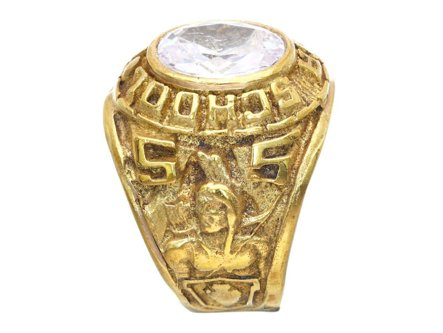 Transparent Stone METAL 13.6g Ring