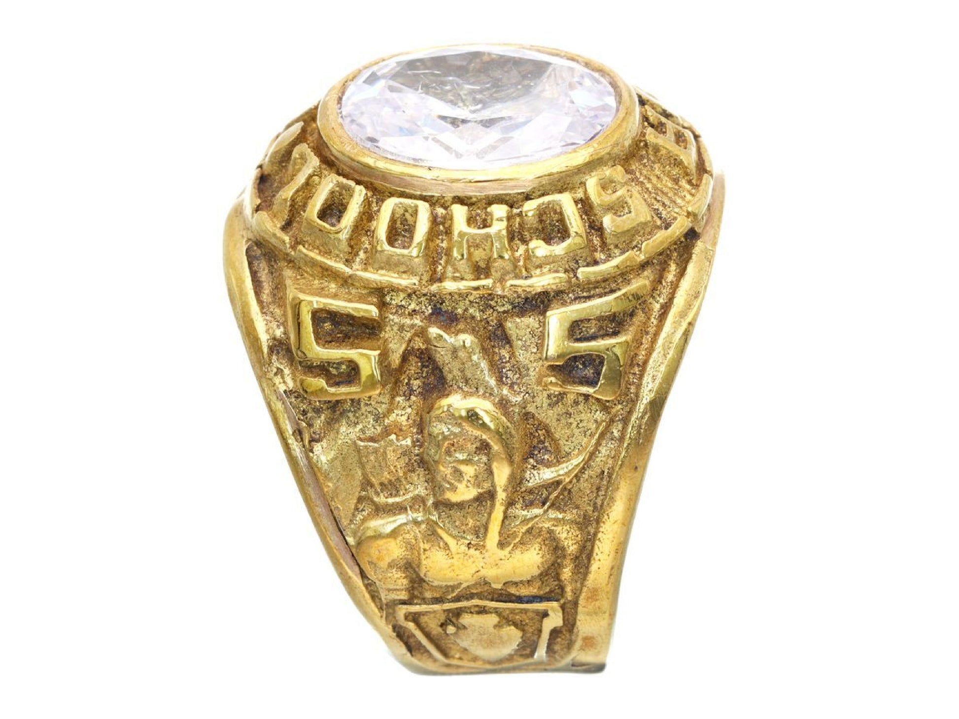 Transparent Stone METAL 13.6g Ring