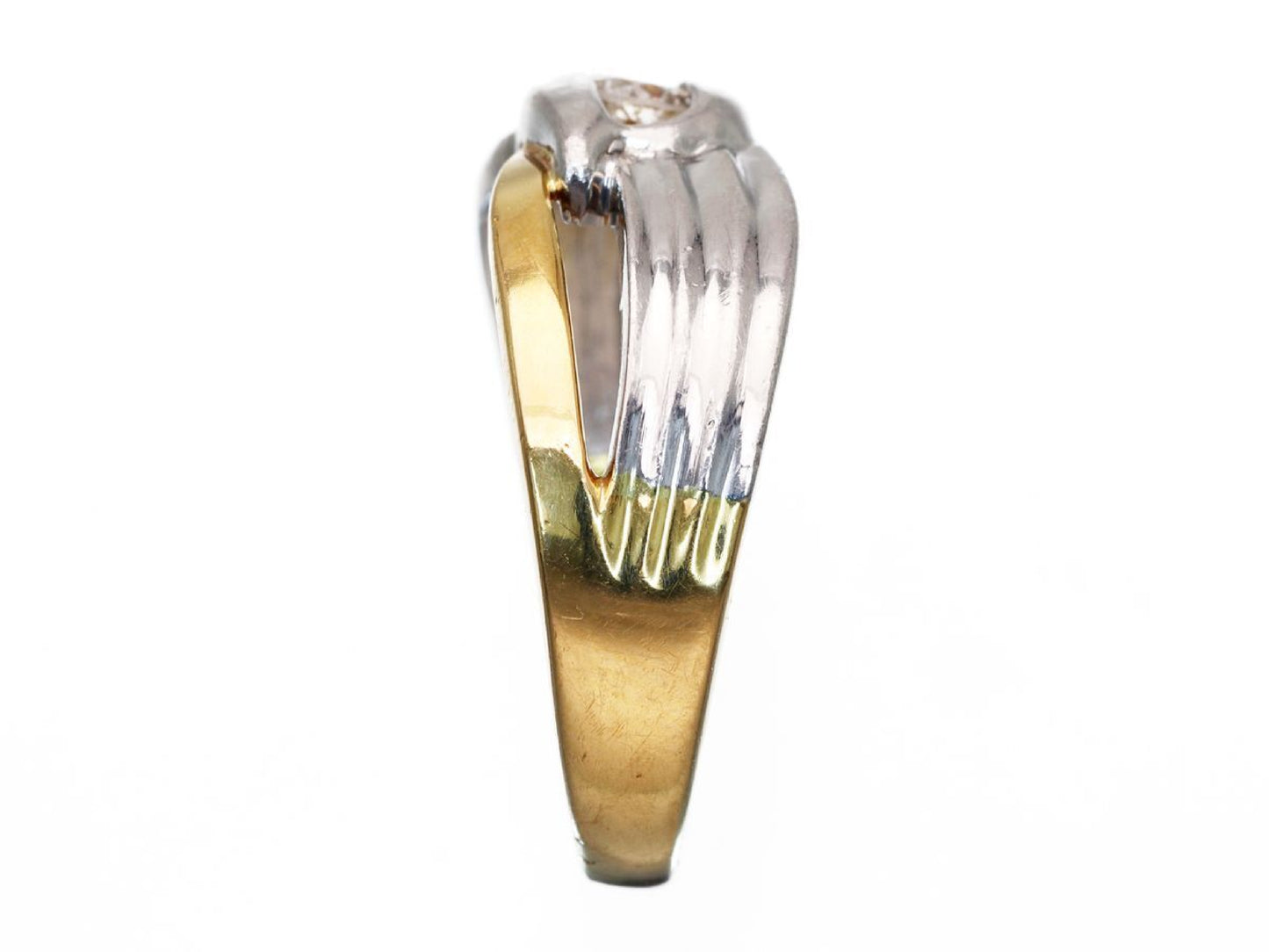 D0.12ct K18/Pt900 3.7g Ring