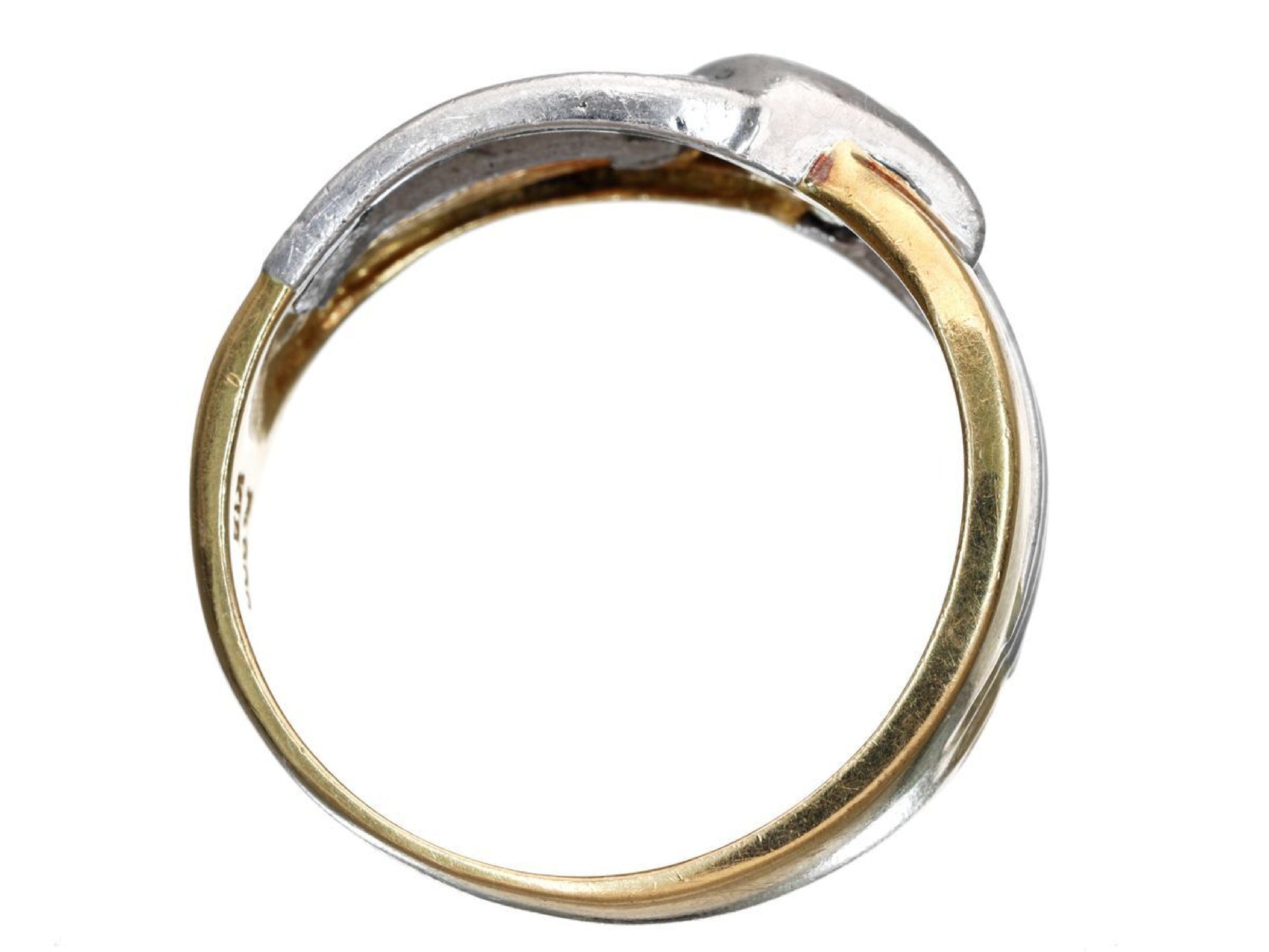 D0.12ct K18/Pt900 3.7g Ring