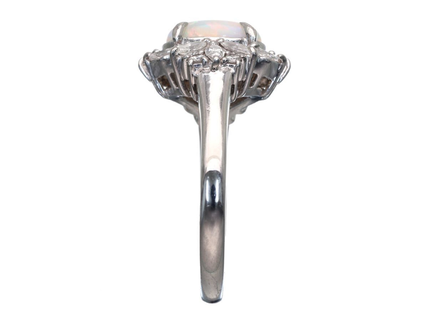 OP1.03ct D0.54ct Pt900 7.0g Ring
