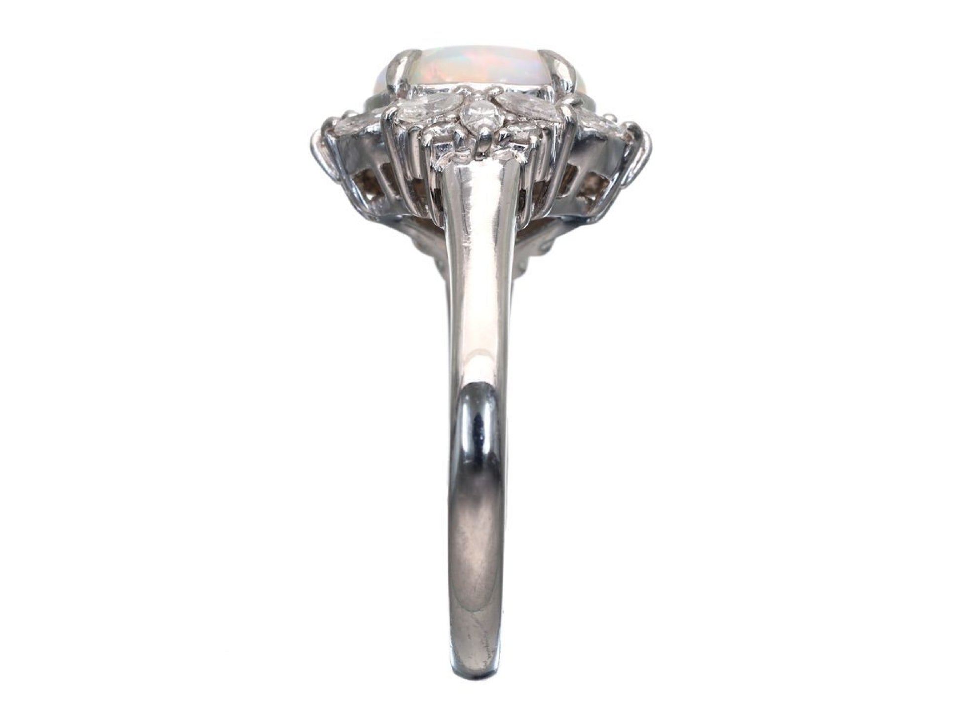 OP1.03ct D0.54ct Pt900 7.0g Ring