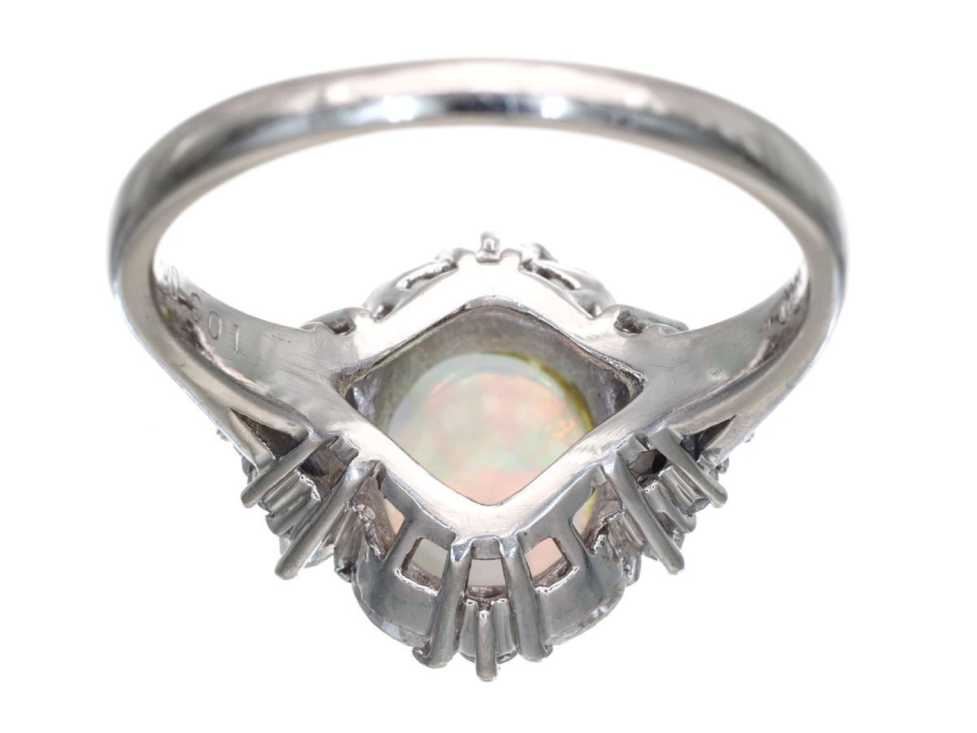 OP1.03ct D0.54ct Pt900 7.0g Ring