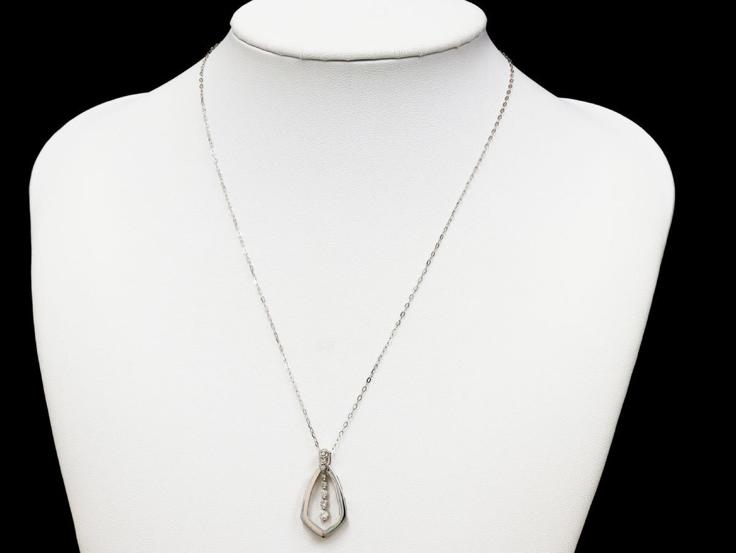 D0.25ct K18WG 4.1g Necklace