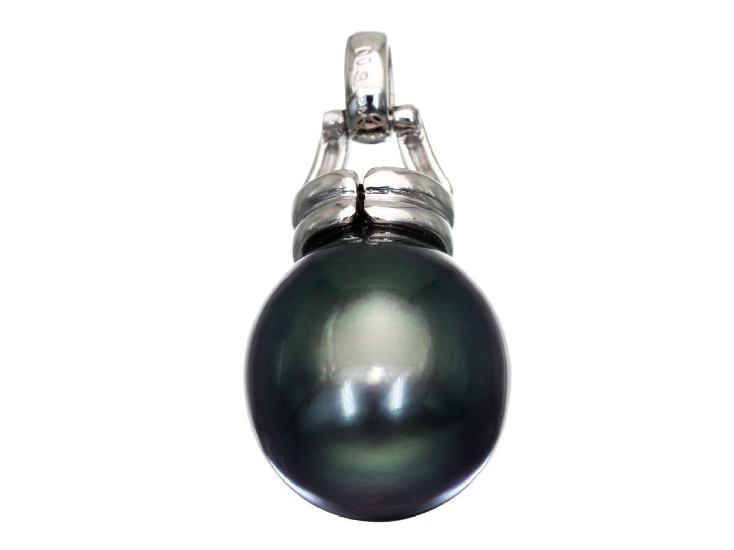 Semi-round pearl diameter approx. 12.9mm D0.03ct Pt900 5.9g pendant top
