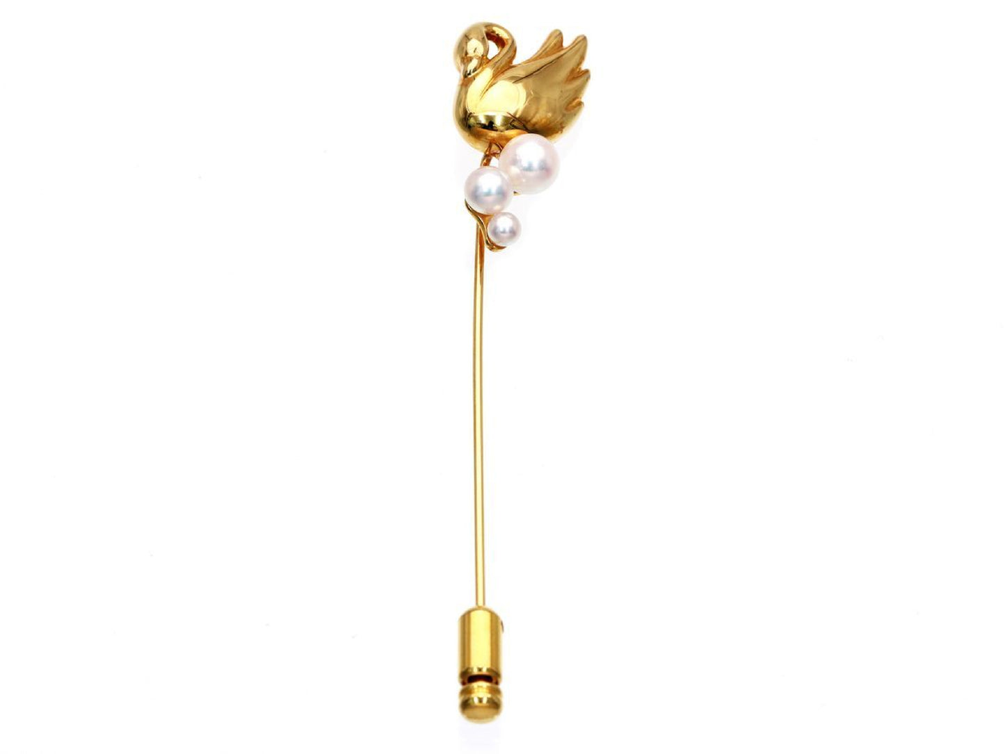 TASAKI Akoya Pearl Diameter Approx. 3.1-5.6mm K18 4.3g Brooch
