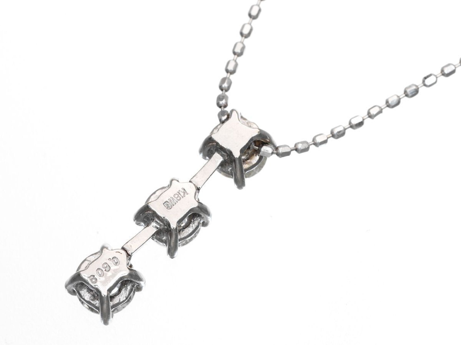 D0.609ct K18WG/750 2.0g Necklace