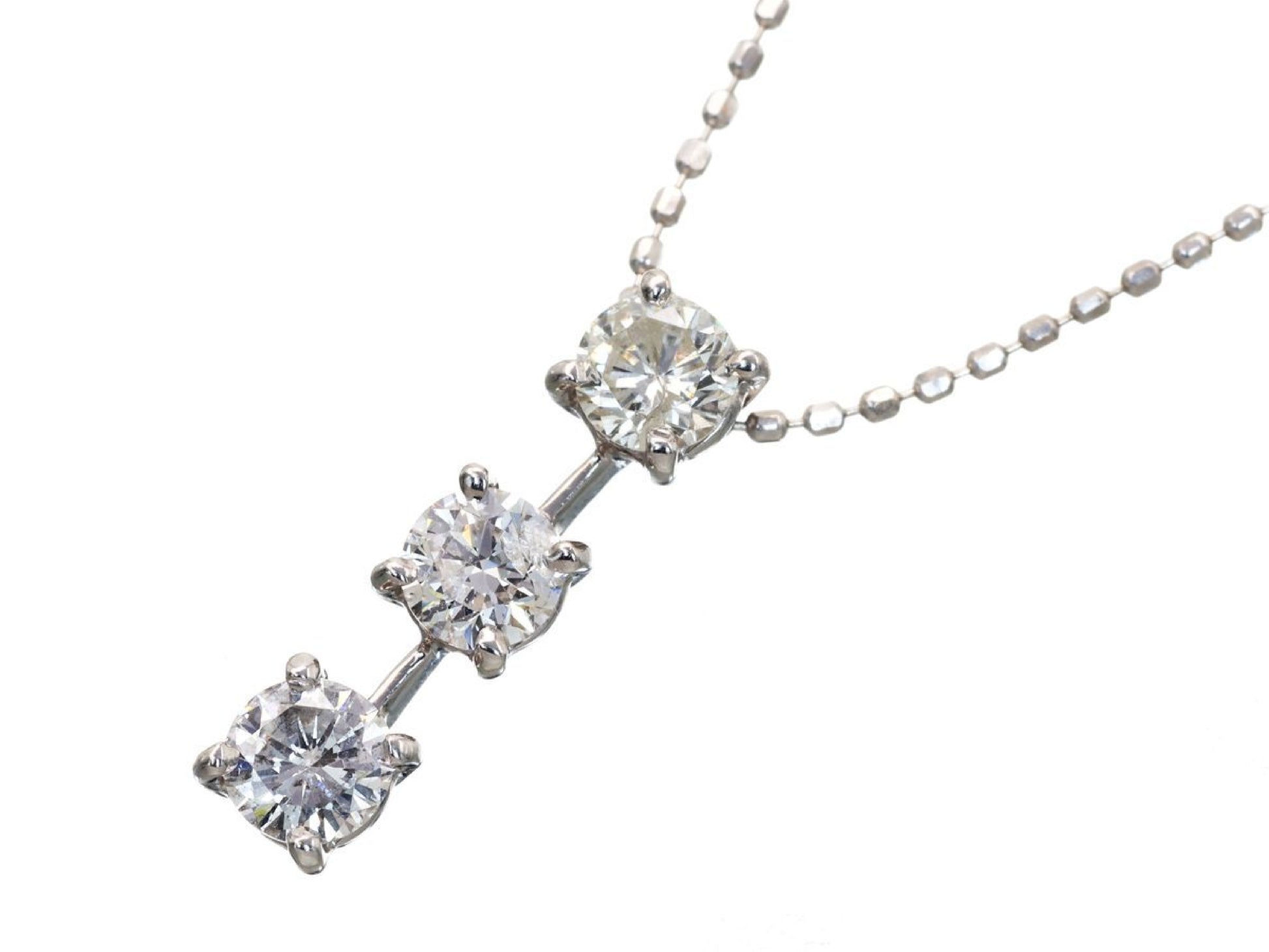 D0.609ct K18WG/750 2.0g Necklace