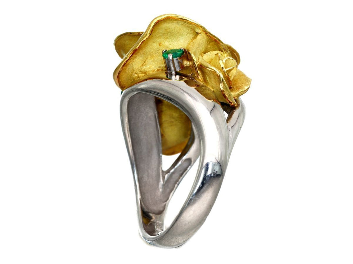 TOMOYAS E0.137ct PM900/K18 13.6g Ring