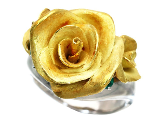 TOMOYAS E0.137ct PM900/K18 13.6g Ring