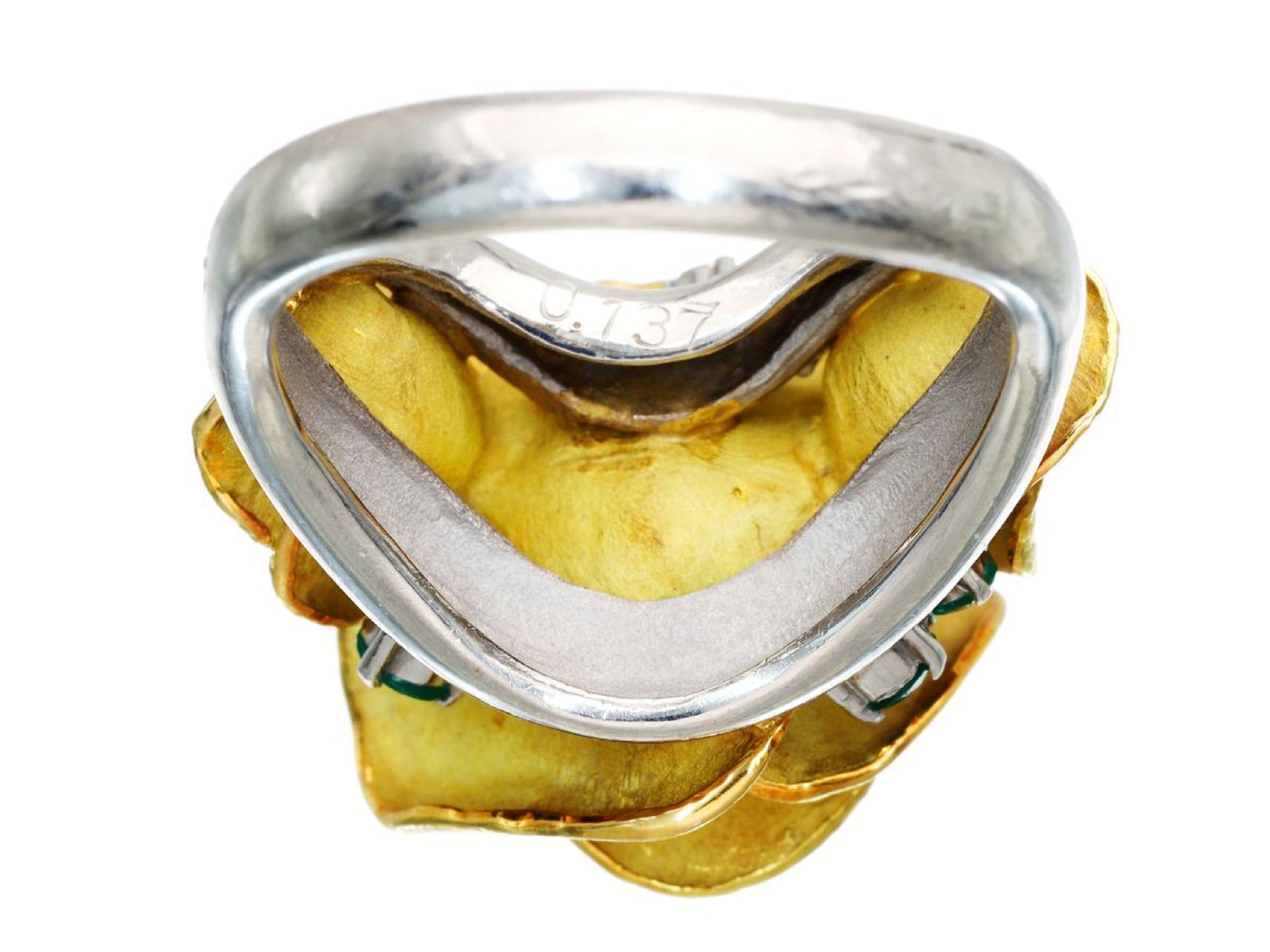 TOMOYAS E0.137ct PM900/K18 13.6g Ring