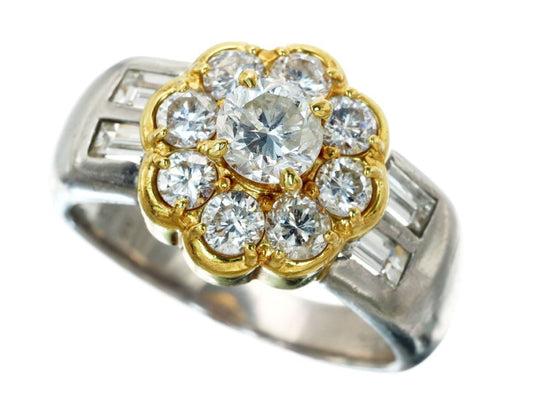 D2.02ct PT900/K18 9.6g Ring