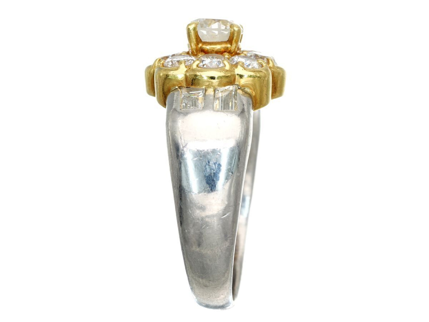 D2.02ct PT900/K18 9.6g Ring