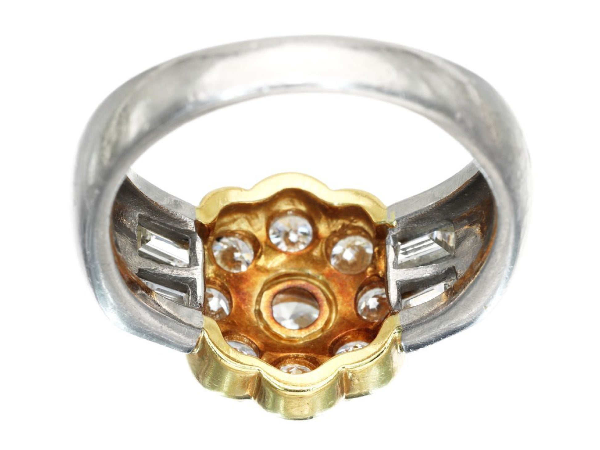 D2.02ct PT900/K18 9.6g Ring