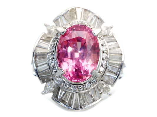 PS6.306ct D1.612ct Pt900 18.7g Ring