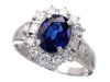 S2.33ct D0.785ct Pt900 7.6g Ring