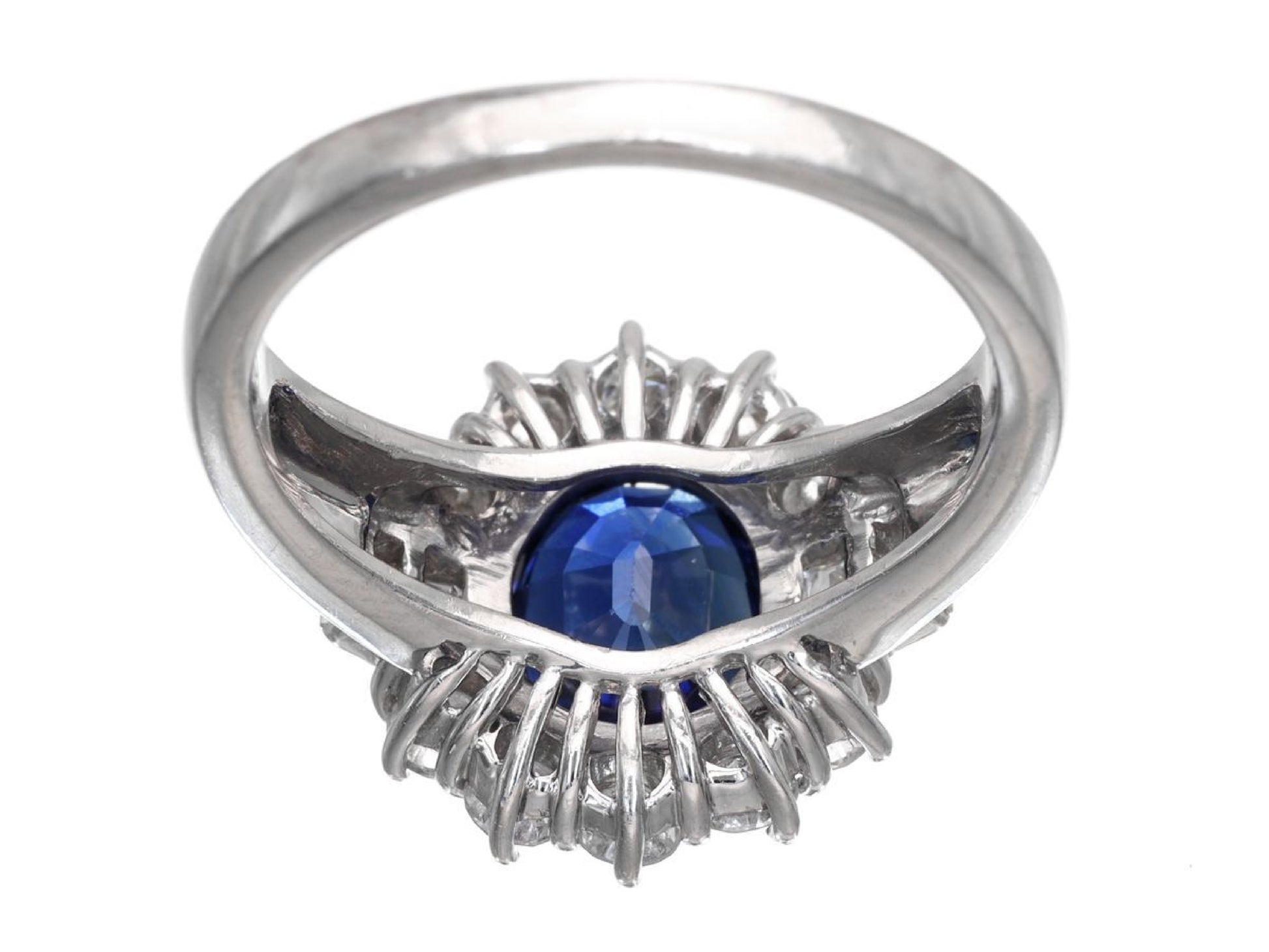 S2.33ct D0.785ct Pt900 7.6g Ring