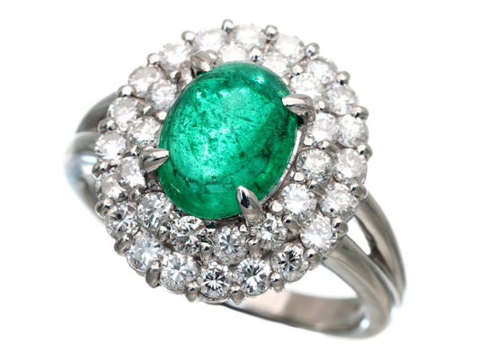 E1.67ct D1.05ct Pt850 7.3g Ring