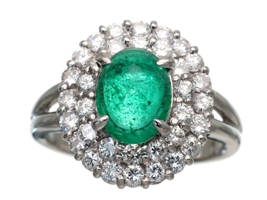 E1.67ct D1.05ct Pt850 7.3g Ring