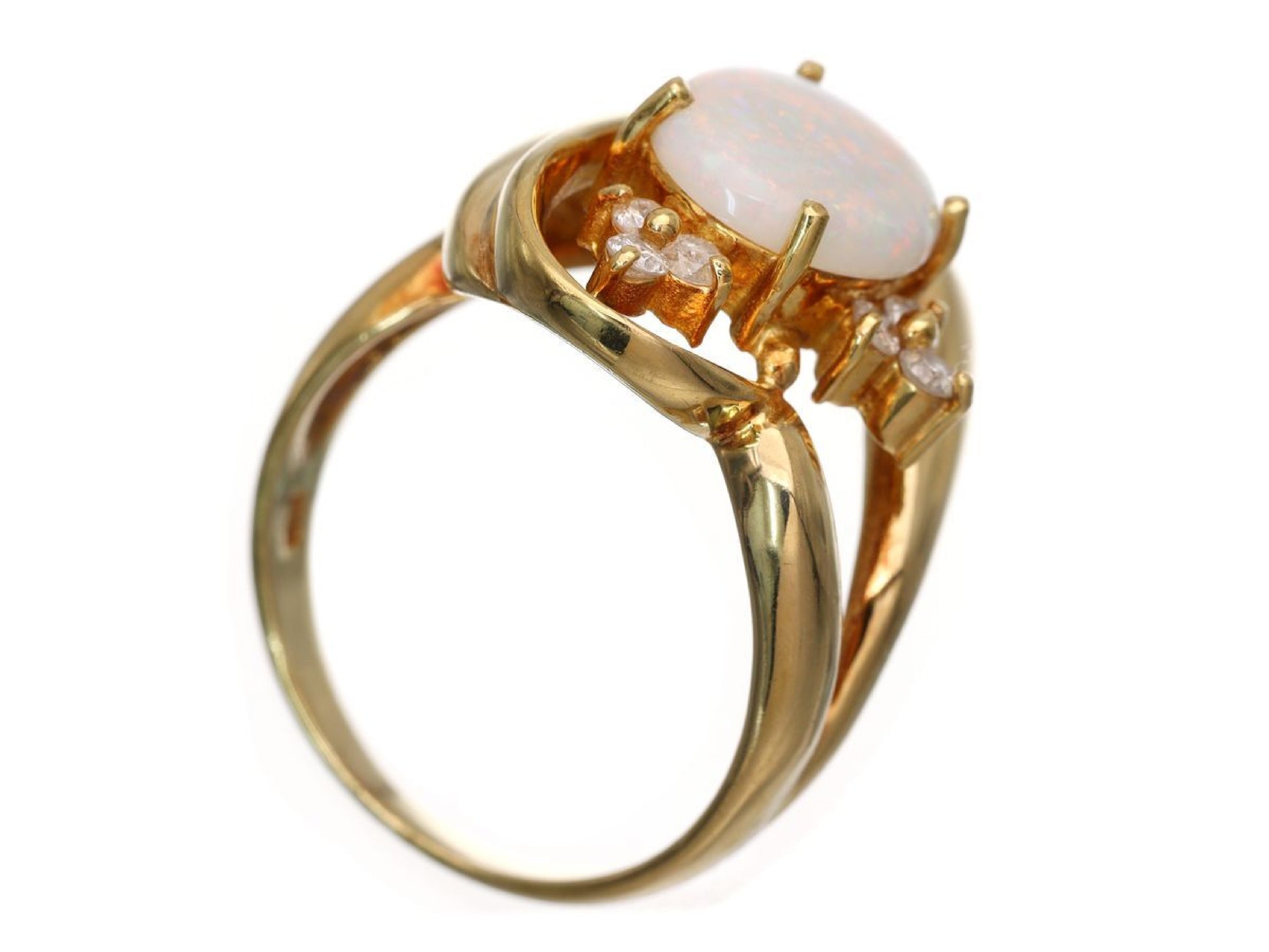 Opal D0.20ct K18 7.0g Ring