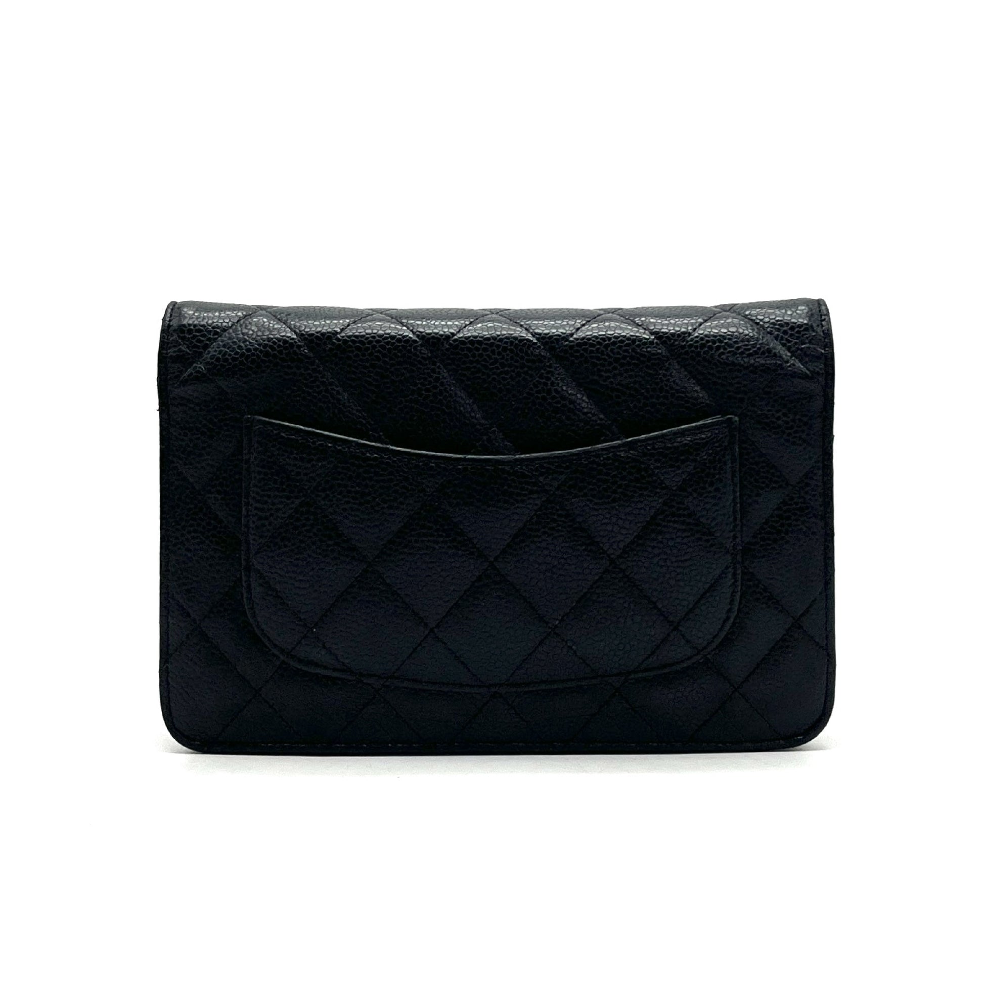 CHANEL CHANEL Matrasse Cocomark Caviar Skin Chain Wallet Shoulder Bag