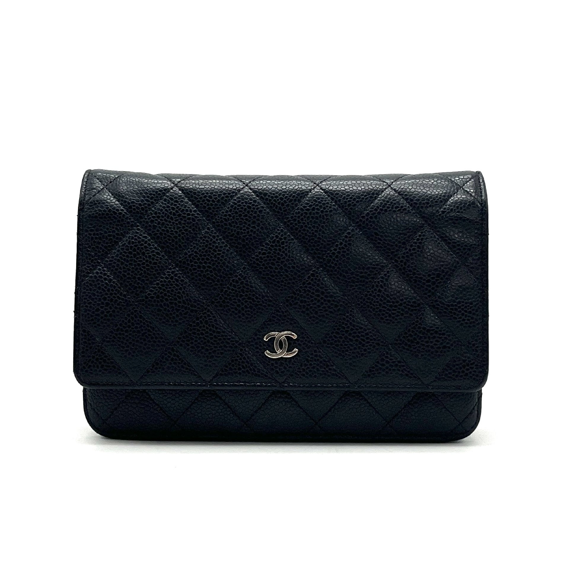 CHANEL CHANEL Matrasse Cocomark Caviar Skin Chain Wallet Shoulder Bag