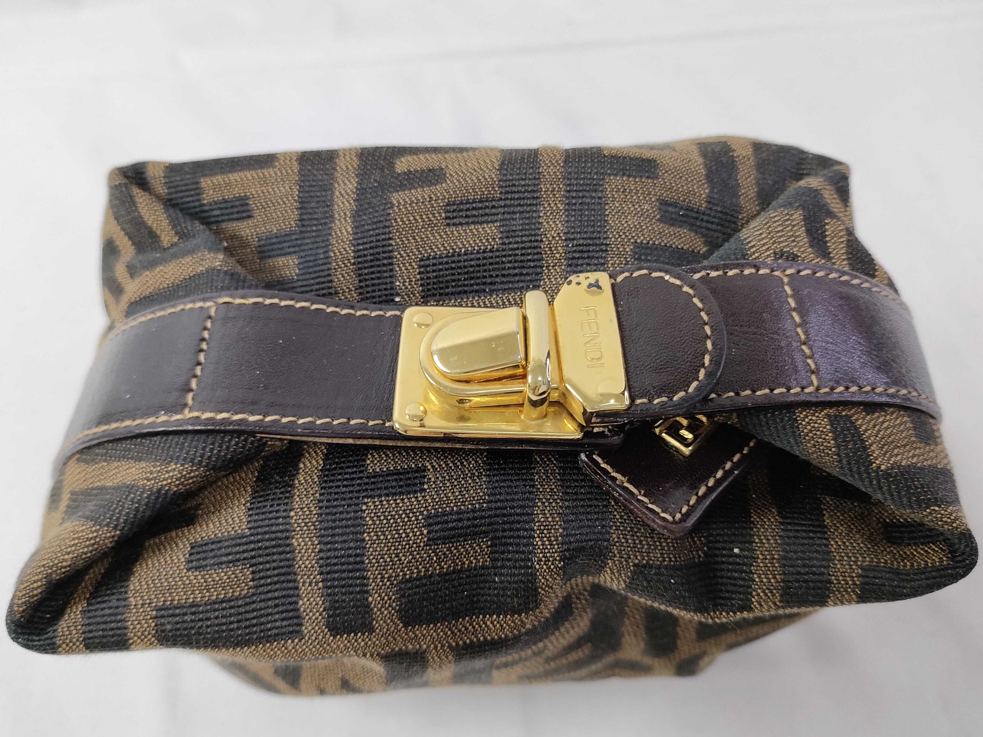FENDI Zucca Vanity Pouch Handbag