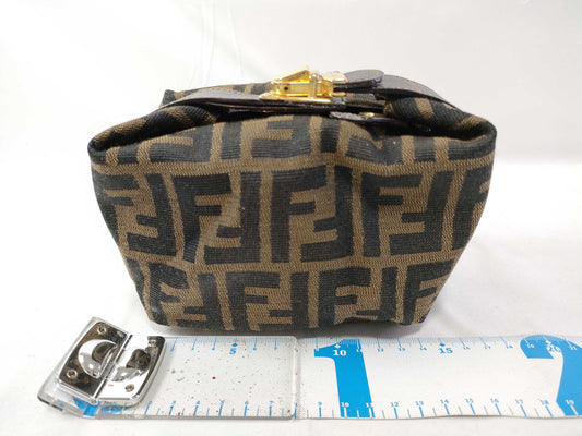 FENDI Zucca Vanity Pouch Handbag