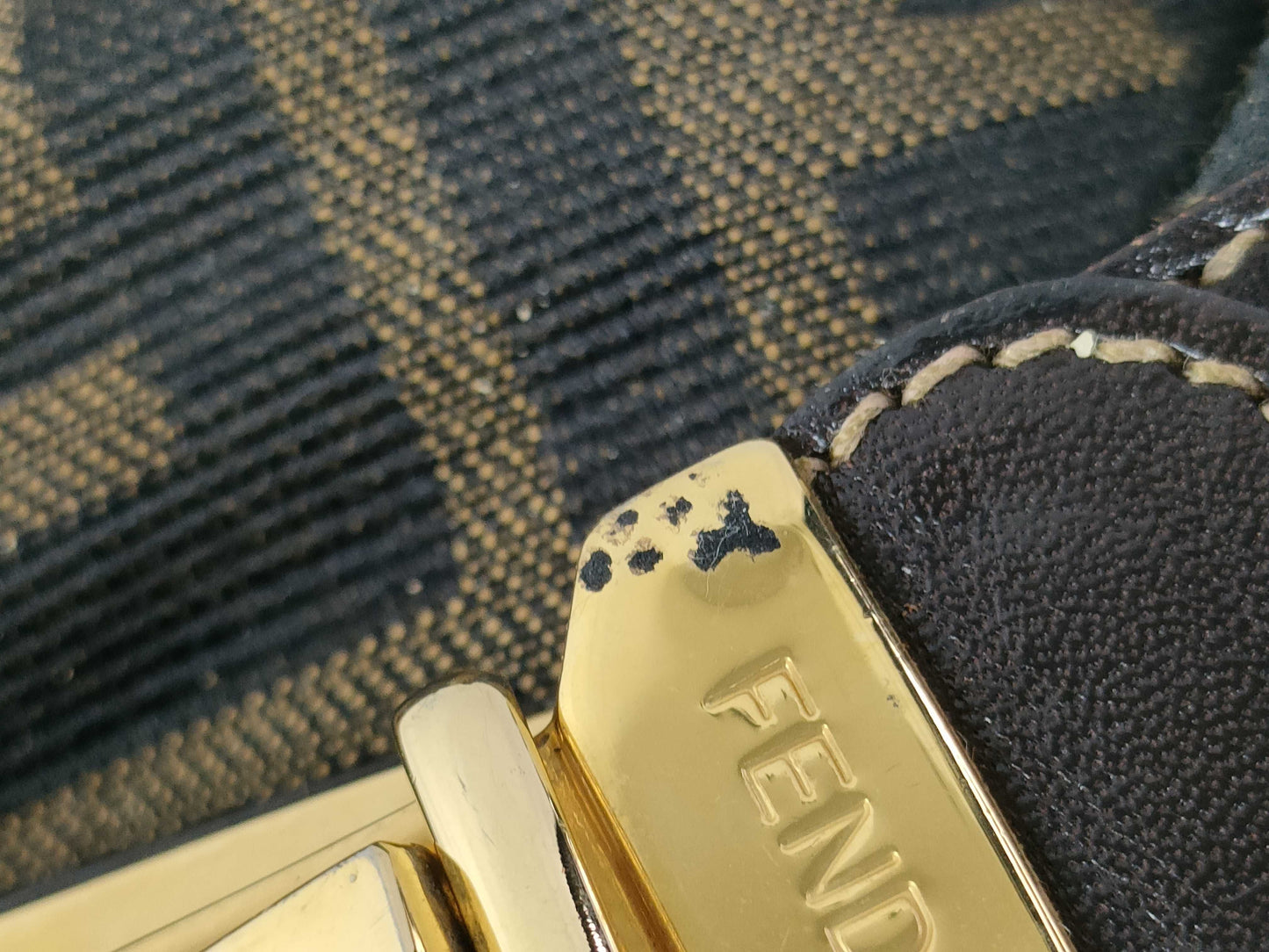 FENDI Zucca Vanity Pouch Handbag