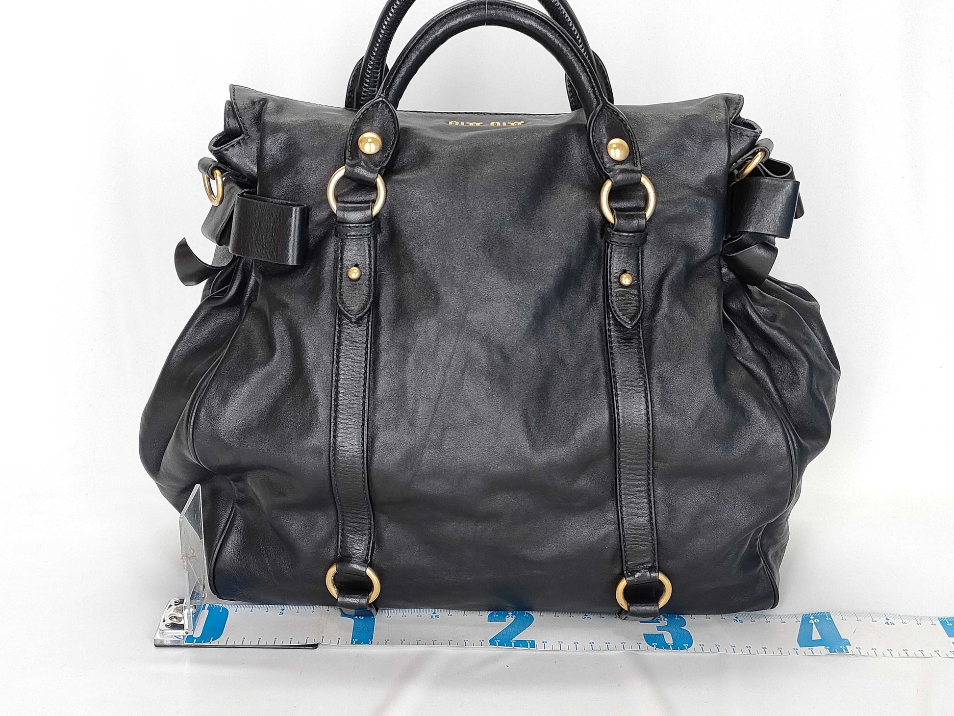 Miu Miu Miumiu Miu Miu Shoulder Bag 2way Black Handbag