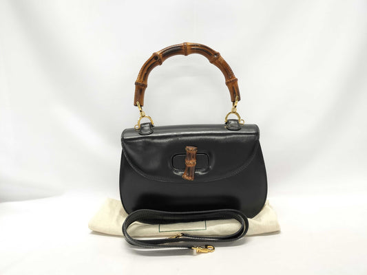 GUCCI GUCCI Bamboo Leather Handbag 00020460633