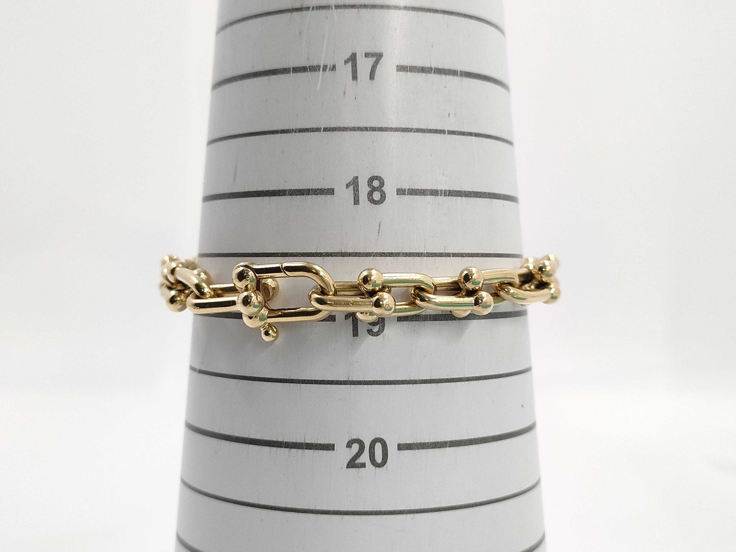 Tiffany & Co. Hardware Medium AU750 25.4g Bracelet Bangle