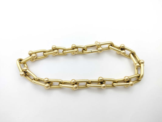 Tiffany & Co. Hardware Medium Au750 25.4g Bracelet/Bangle
