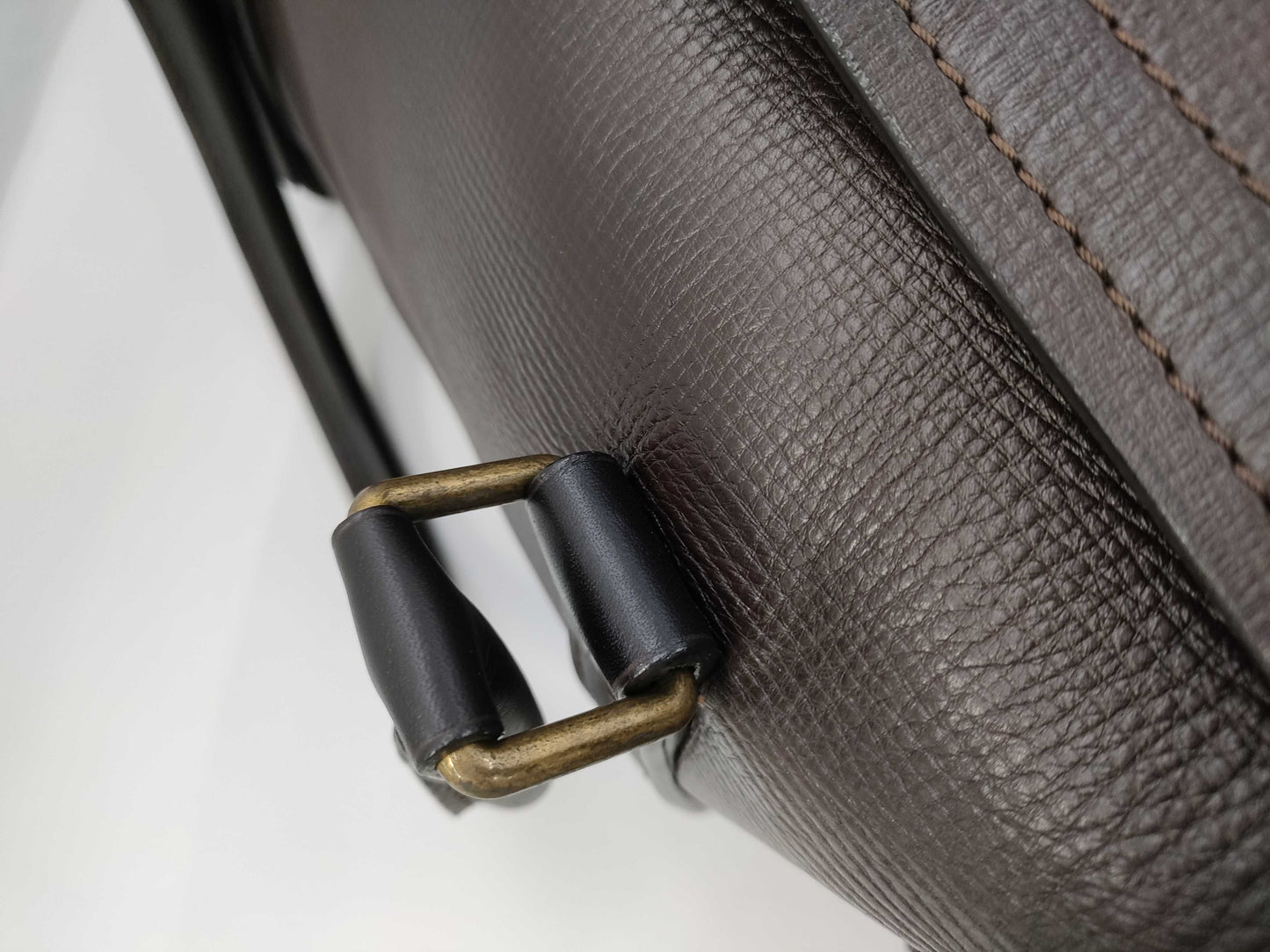 LOUIS VUITTON Utasack Weekend Leather/Cafe Boston Bag