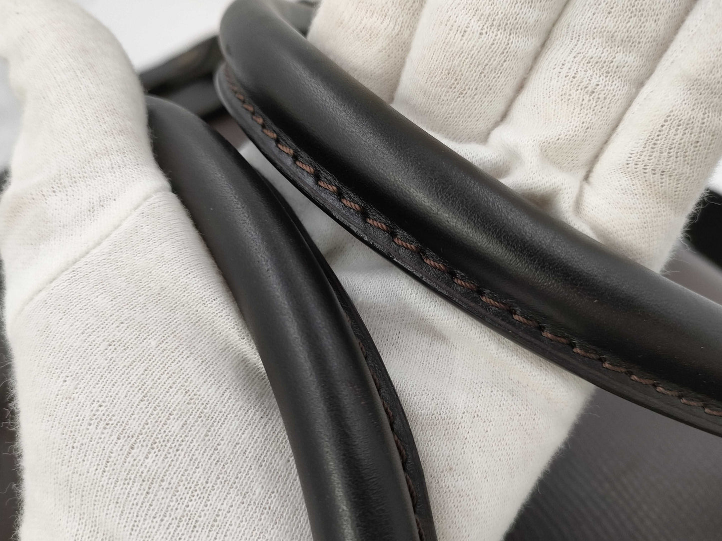 LOUIS VUITTON Utasack Weekend Leather/Cafe Boston Bag