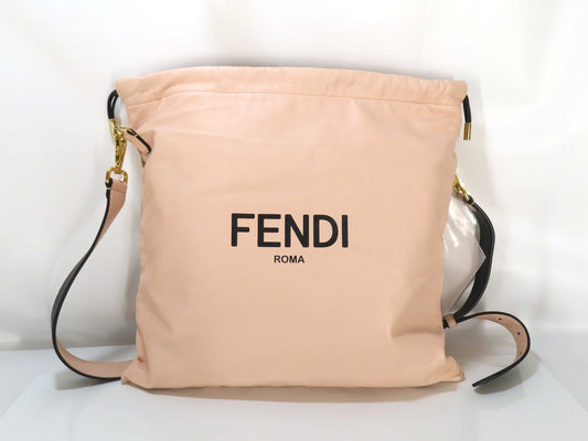 FENDI FENDI Slim Clutch Medium Leather/Light Pink Shoulder Bag